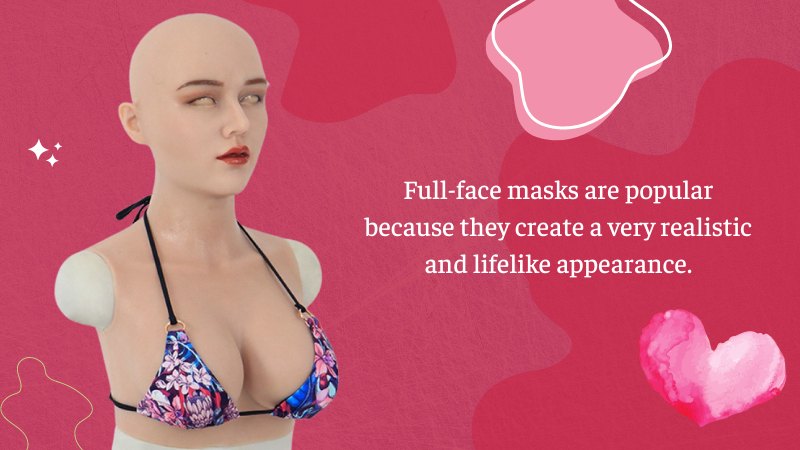 2-Realistic feminine Mask for crossdressers
