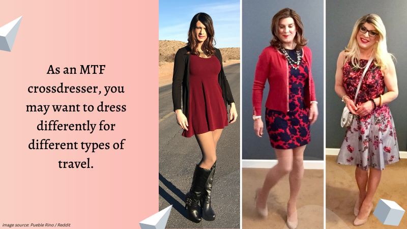 1-How to dress for different types of travel as an MTF crossdresser