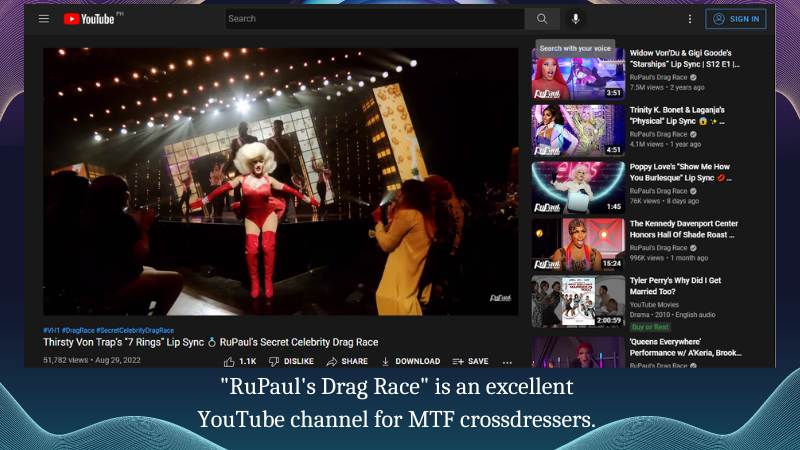 15-7 Best YouTube channels (YouTuber) for MTF crossdresser and transgender