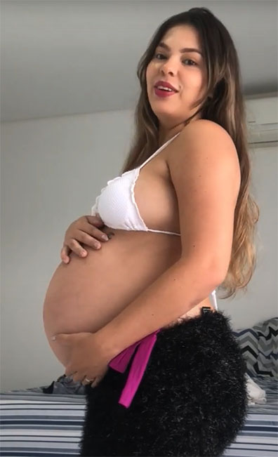  Latina Pregnant women showcase an alluring blend of elegance and confidence