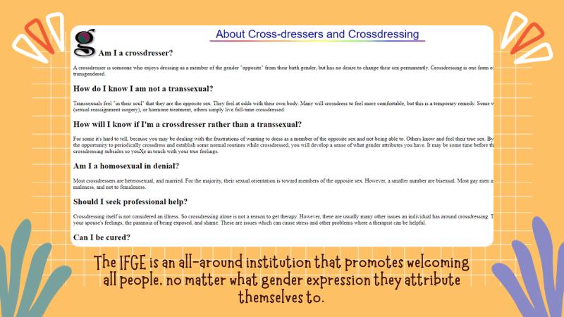 Support Groups for Crossdressers