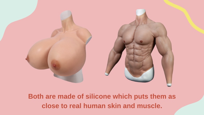 Z-Cup Bra Size Plus Muscle Suits Combo for Crossdresser and Mastectomy Patients