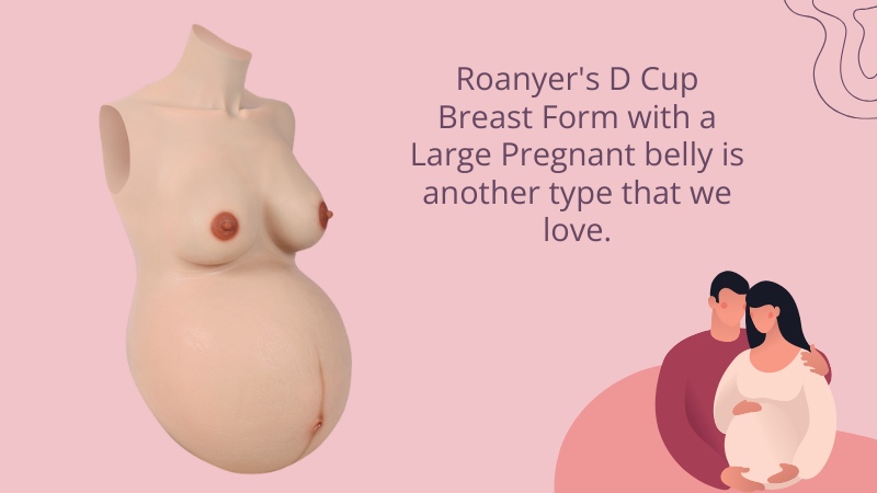 thumbnail image 2 of Roanyer L Size Silicone Fake Belly For Crossdressers, Actors, Cosplay Props - 8-9 Months 2 of 6