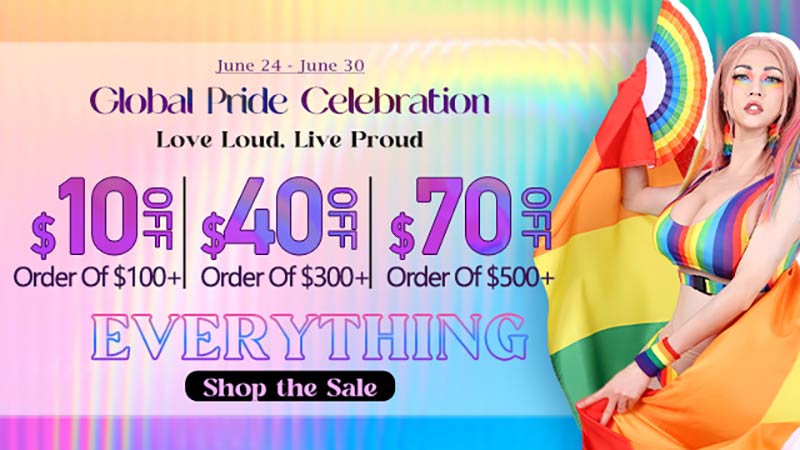 Global Pride Celebration – Love Loud, Live Proud | Up to $70 OFF Sitewide!