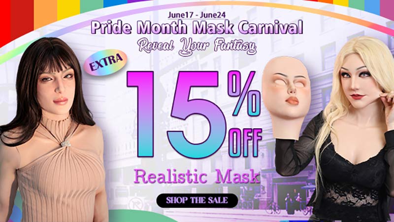 This Pride Month, Become Her – Extra 15% OFF Realistic Masks