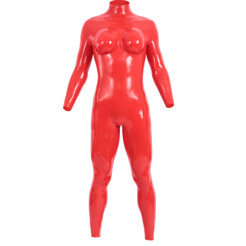 Bold in Red? Meet the Glossy D Cup Silicone Bodysuit – Red Desire!