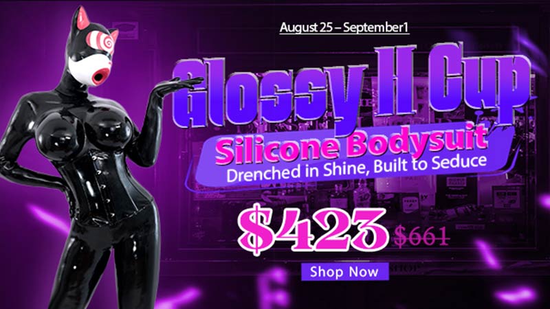Glossy H Cup Silicone Bodysuit – Ready to Seduce at $423?