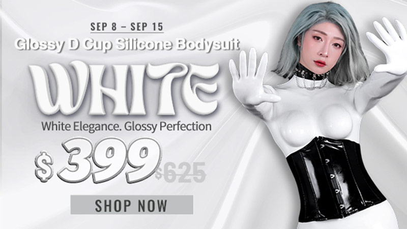 Is This the Most Elegant Glossy White Bodysuit Ever?