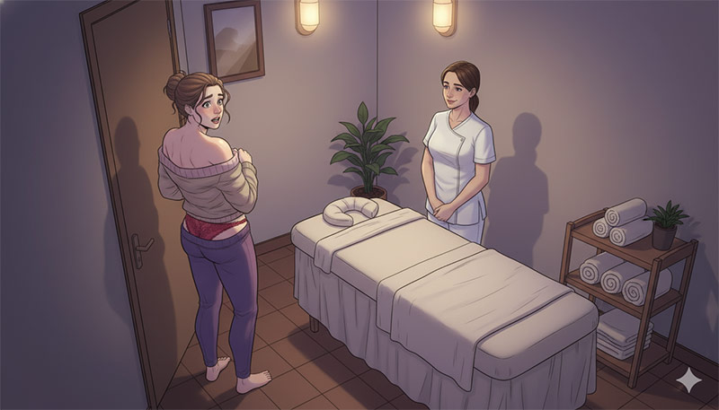 Caught in Feminine Lingerie During a Massage—Here’s What Happened