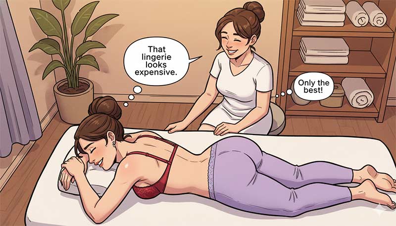 Caught in Feminine Lingerie During a Massage—Here’s What Happened