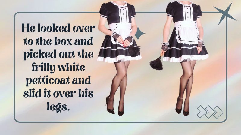 From Curious Guy to Sissy Maid: A Doorstep Transformation