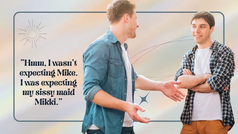 From Curious Guy to Sissy Maid: A Doorstep Transformation