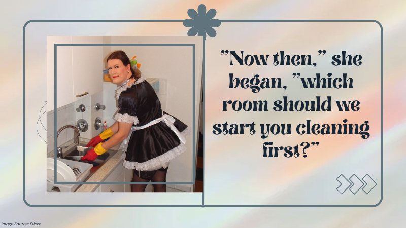 From Curious Guy to Sissy Maid: A Doorstep Transformation
