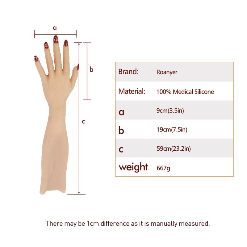 Realistic Silicone Female Gloves