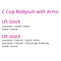 C Cup Bodysuit with Arms