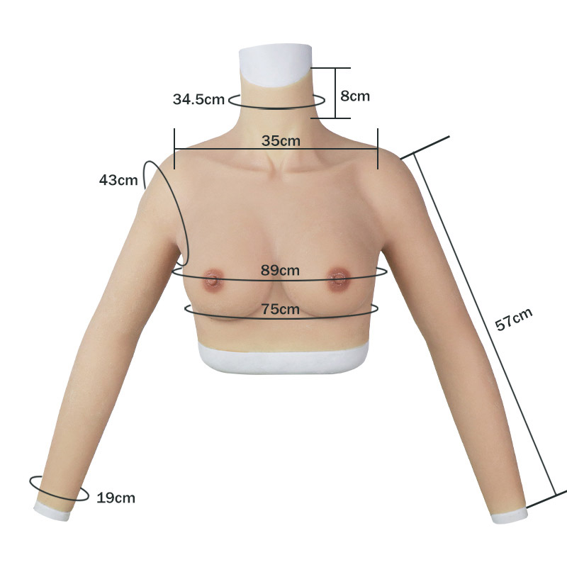 C Cup Breast Forms with Arms