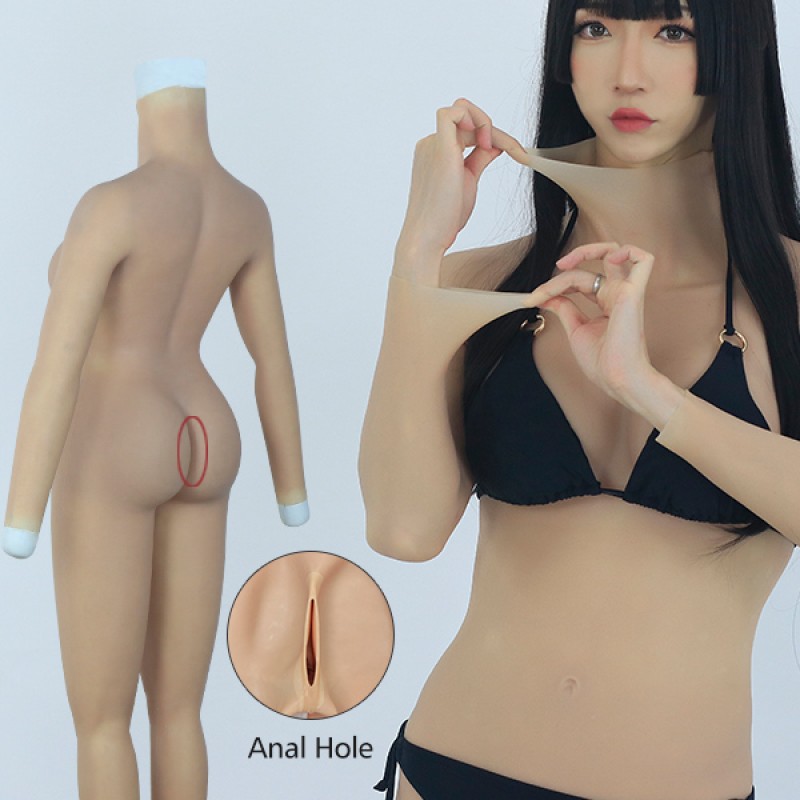 D Cup Bodysuit with Anal Hole
