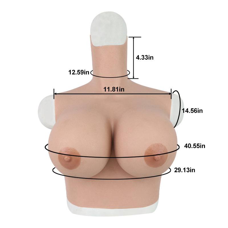 H Cup Silicone Breast Forms + Hip Enhancing Pant with Fake Vagina