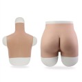 Short Fake Vagina Pant Large Size + B Cup Silicone Breast Forms