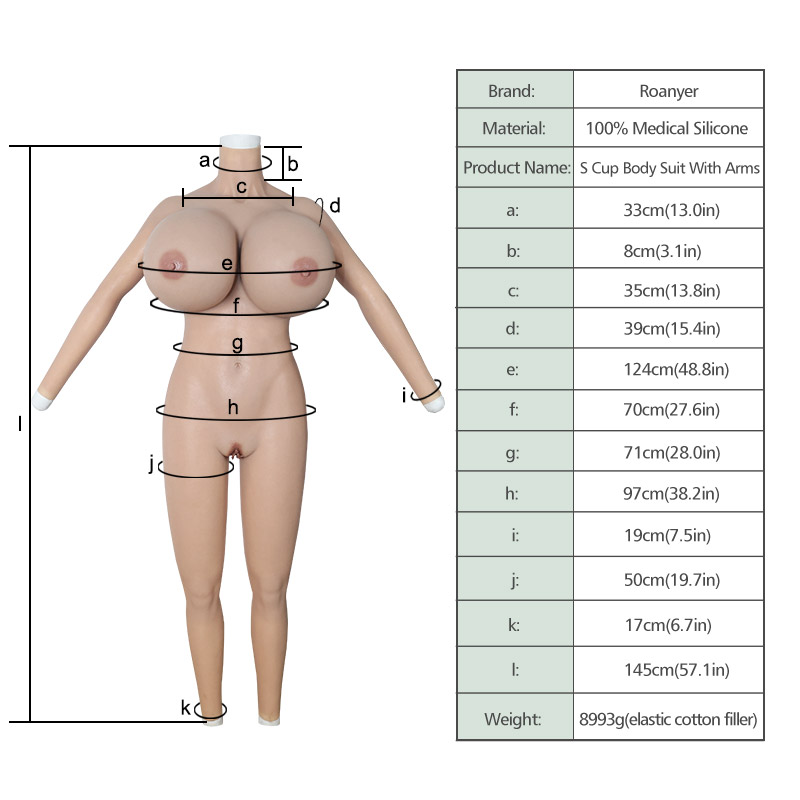 S Cup Bodysuit with Anal Hole