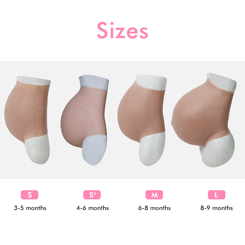 Upgraded Silicone Fake Pregnant Belly 8-9 Months