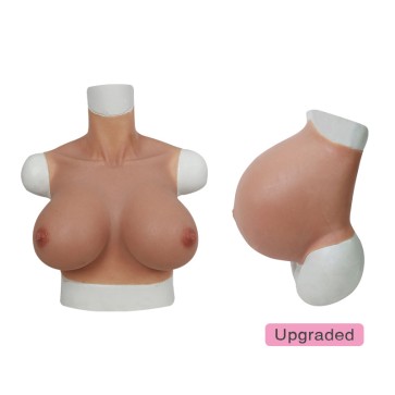 G Cup Breasts East West Shape + Upgraded Silicone Pregnant Belly