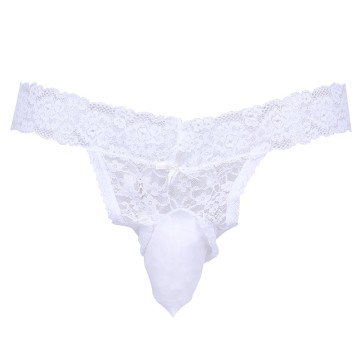 pouch panties crossdressers's lace thong G-string bikini briefs