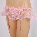 Pink Lace Garter Belt - 010