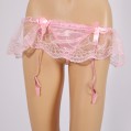 Pink Lace Garter Belt - 010