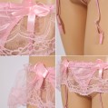 Pink Lace Garter Belt - 010
