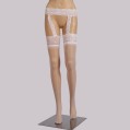 White Lace Garter Belt - 021