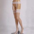 White Lace Garter Belt - 021