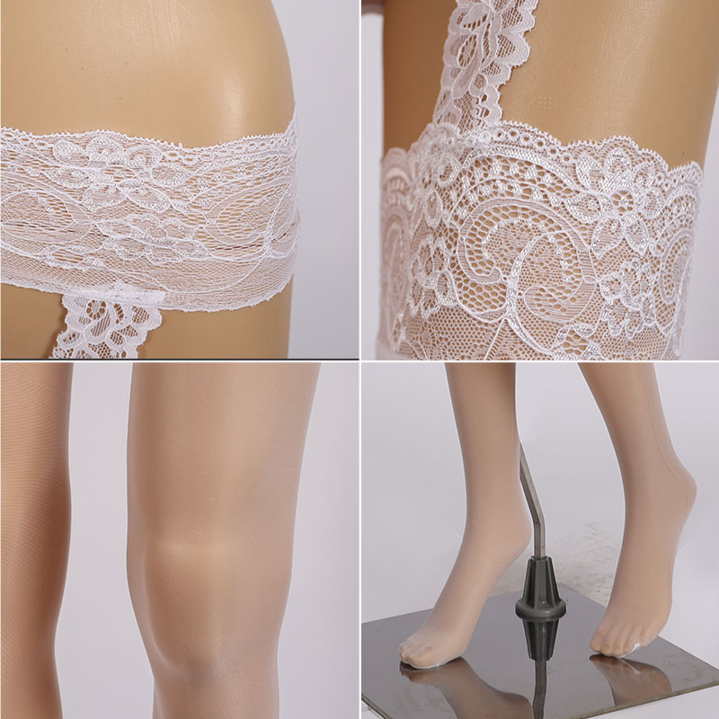 White Lace Garter Belt - 021