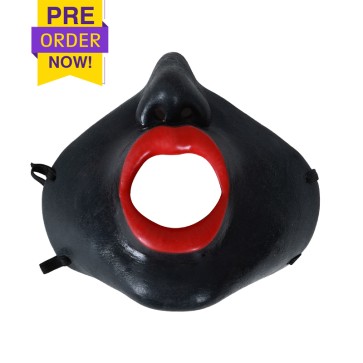 Pre-order Black Open-Mouth Silicone Half-Face Mask