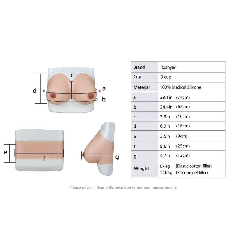 B Cup Tube Top Breast Forms