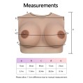  D Cup Breast Forms Round Neck