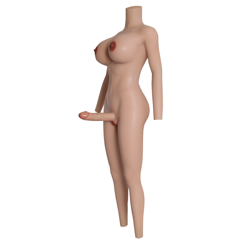 H Cup Bodysuit with Anal Hole and Dildo