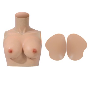 D Cup Silicone Breast Forms + Small Silicone Hip Pads