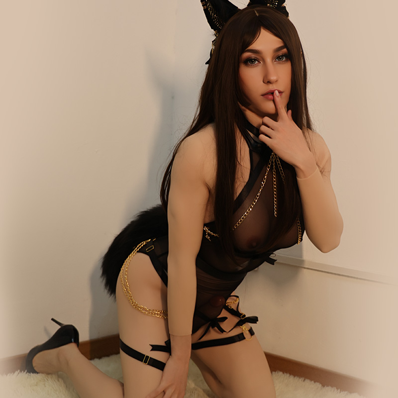 C Cup Small Bodysuit with Anal Hole and Dildo