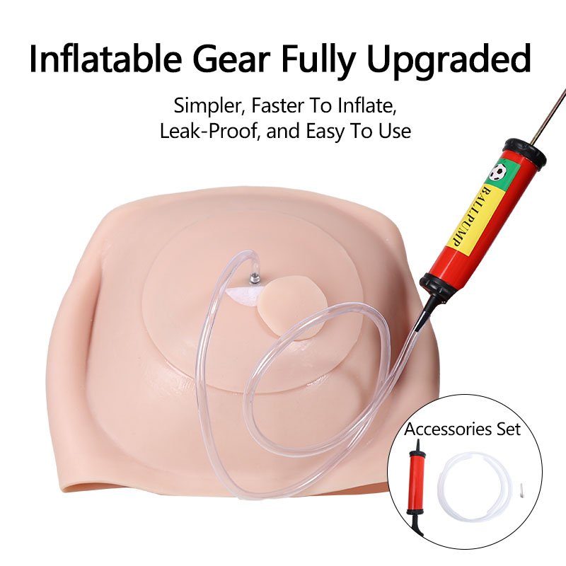 Silicone Inflatable Twins Pregnant Belly