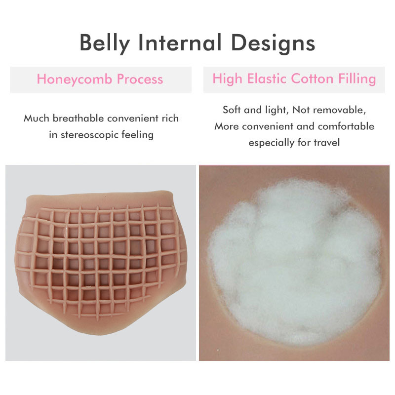 Upgraded Silicone Fake Pregnant Belly 3-5 Months