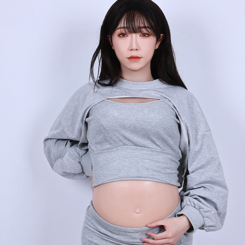 Upgraded Silicone Pregnant Belly with Velcro 3-5 Months