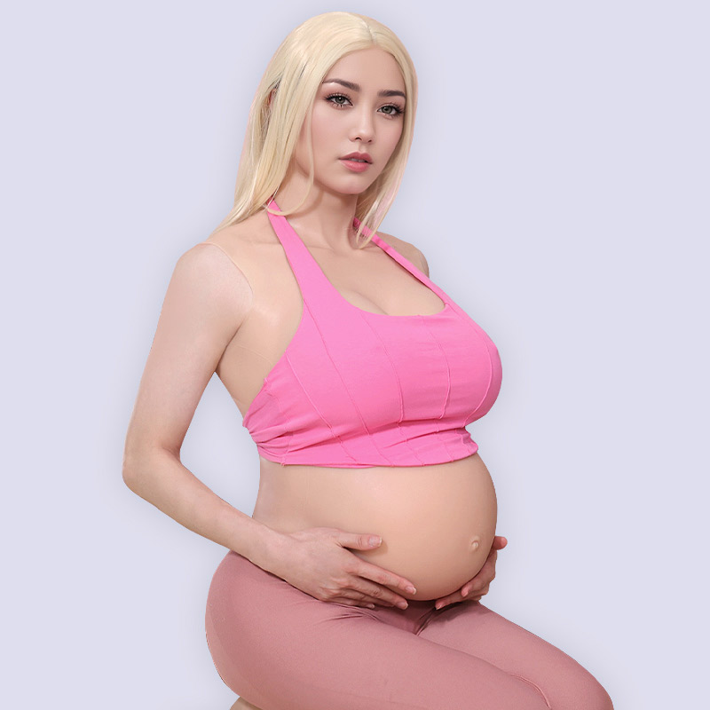 Upgraded Silicone Pregnant Belly with Velcro 6-8 Months