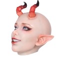 Lilith Succubus Silicone Mask with Lace-up Back