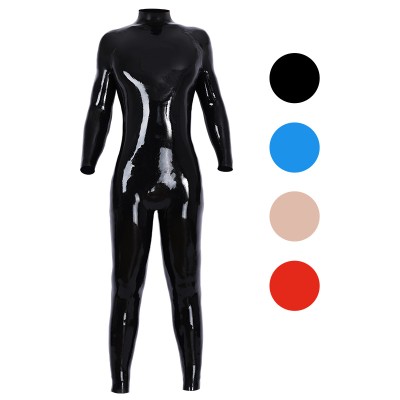 Neck Entry Silicone Catsuit Without Zippers 