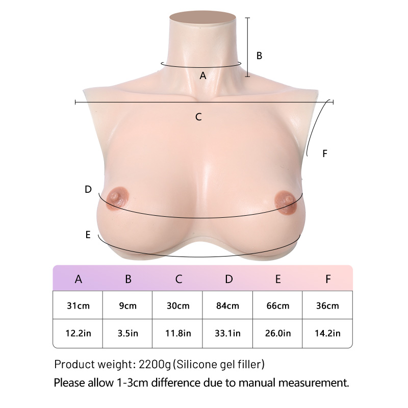 D Curve Silicone Breast Plate Bottom Free East West Shape