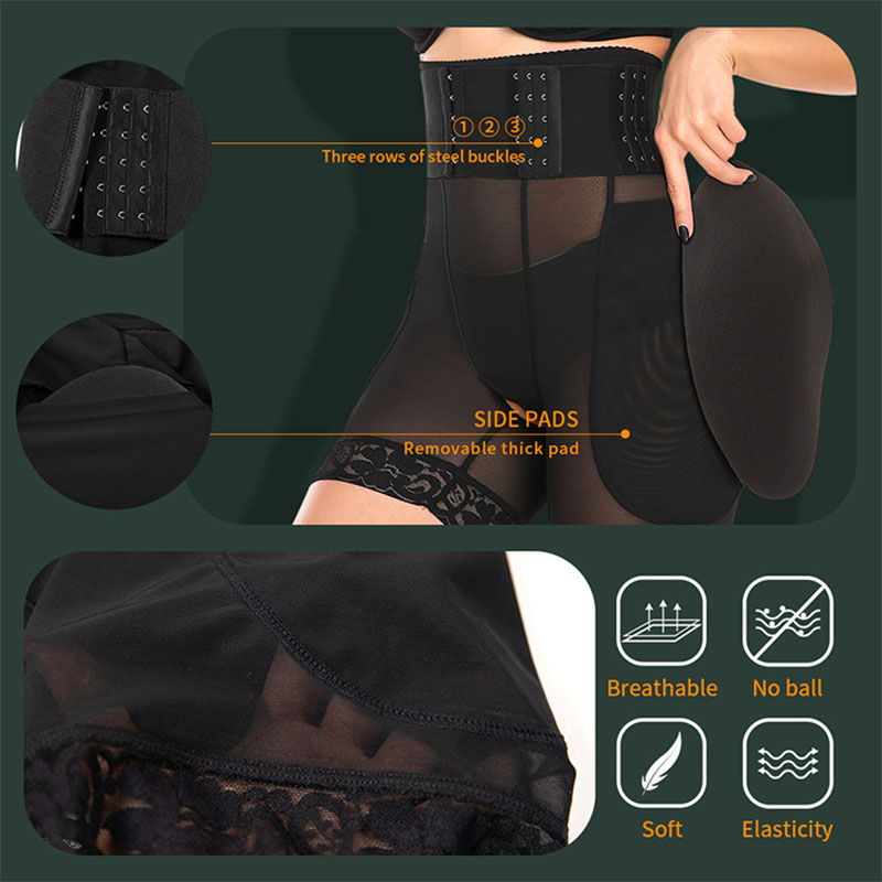 Adjustable Waist Shaper Panties Open Crotch