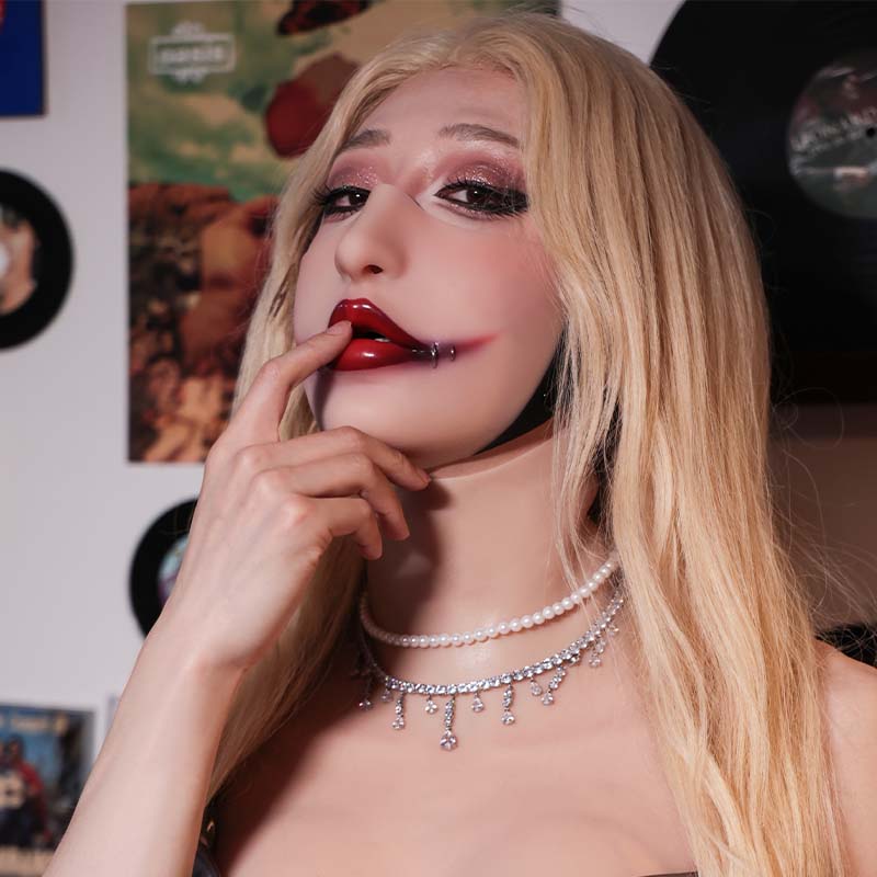 Fetish Stitch Half Mask