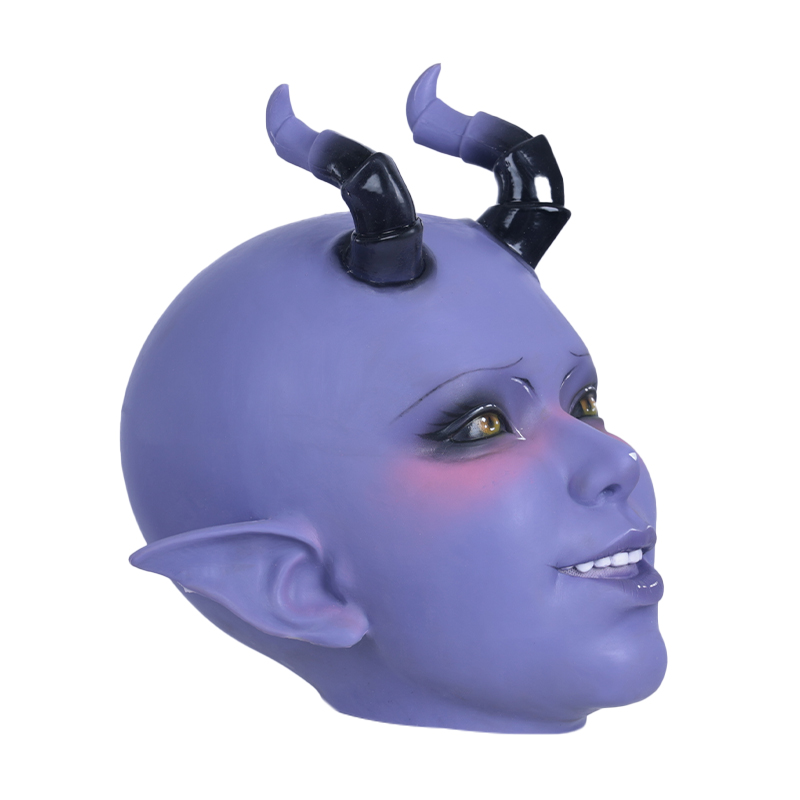 Lilith Succubus Silicone Mask – Purple Edition