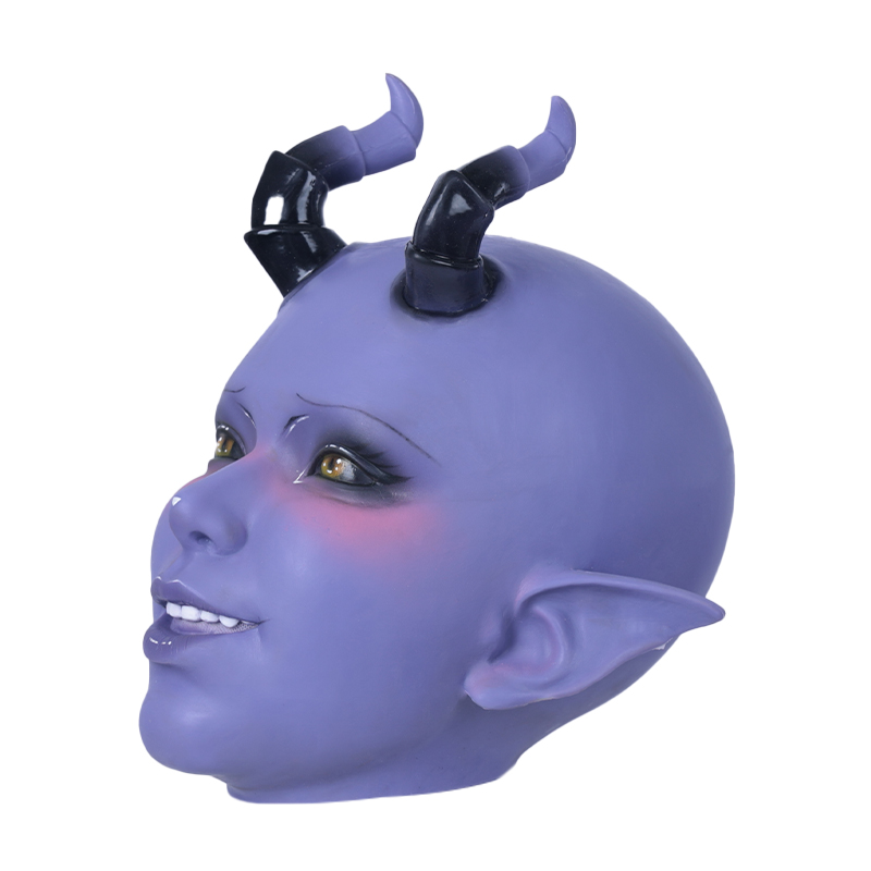 Lilith Succubus Silicone Mask – Purple Edition